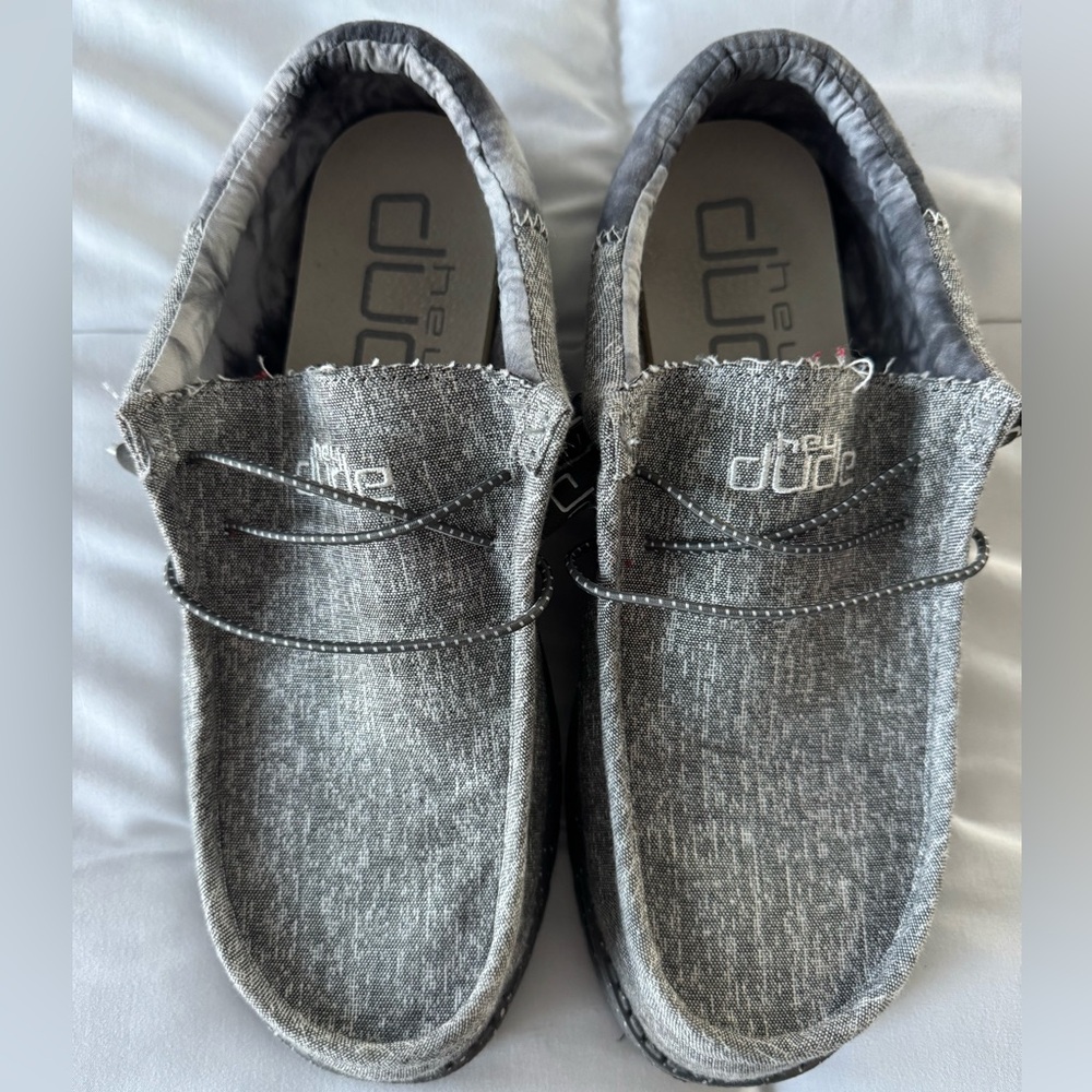 Hey Dude Men's Charcoal Slip-On Loafers